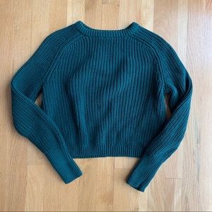 american apparel cropped knit sweater